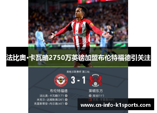 法比奥·卡瓦略2750万英镑加盟布伦特福德引关注 法比奥·卡瓦略2750万英镑加盟布伦特福德引关注
